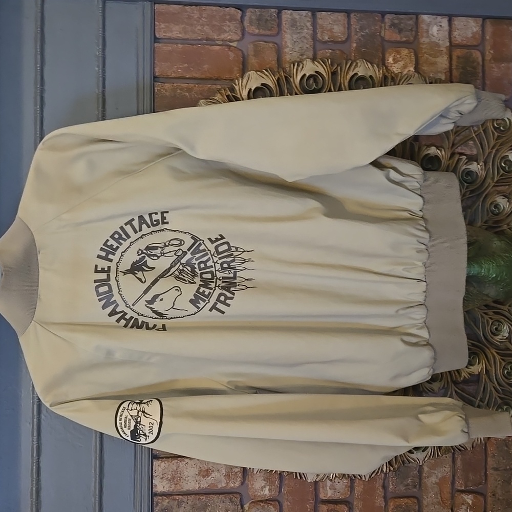 Vintage Western Workwear, Panhandle Trailride, Horse design, Bomber Jacket - Picture 3 of 13